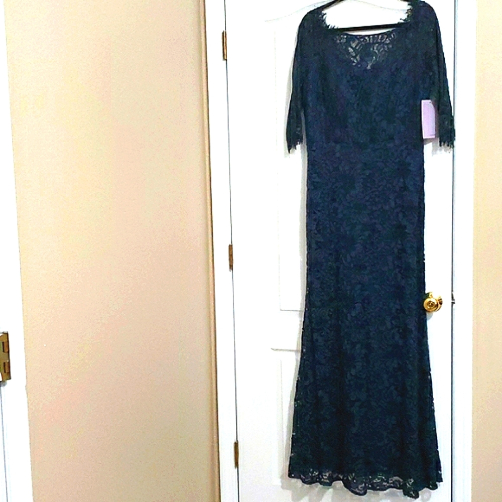 JS Collections Lace Evening Gown